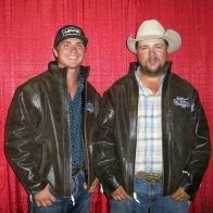  Caption: Cody Stahly and Lance Schuchard - Truck Roping Winners