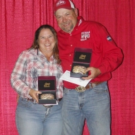  Caption: Cindy and Jim Wolfe - 7 Buckle Winners