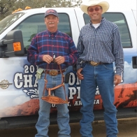  Caption: Randy Bailey and Frank Harasimuik - Truck Roping Champions