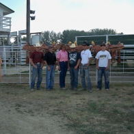  Caption: Saddle Winners - Kaleb Asay, Eric Barthelmess, Carolyn Fraser, Troy Cash, Gene Good, Cody Ballek