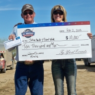  Caption: Brent White - JoAnn Merritt - Mega Bucks Winners