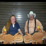  Caption: Sara Hill and Dale Cunningham - 8 Saddle Winners