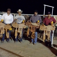  Caption: Joaquin Saavedra, Trevor Nowlin, Austin Perkins and Ricardo Calixtro - 8 Saddle Winners